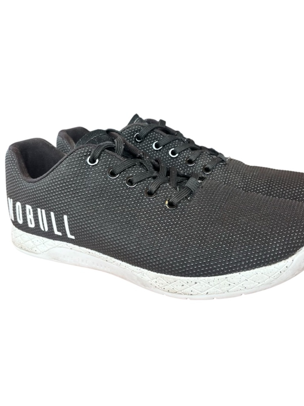 NoBull Black Trainer Cross Training Grey Gum Super Fabric Size 10.5 Men